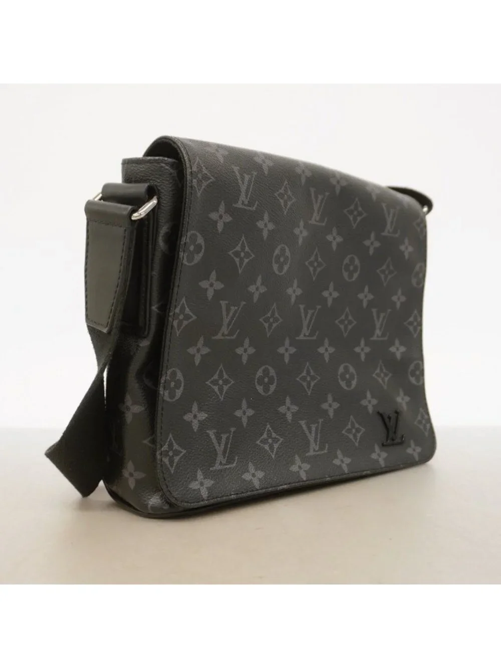 Louis Vuitton Shoulder Bag Monogram Eclipse District PM NM Black